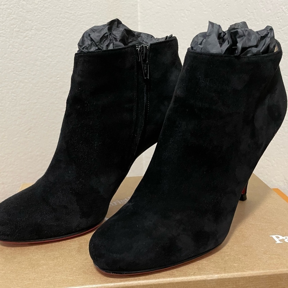Christian Louboutin, Belle bootie, Lux Veau Velour EU37 85mm black suede - Picture 3 of 12